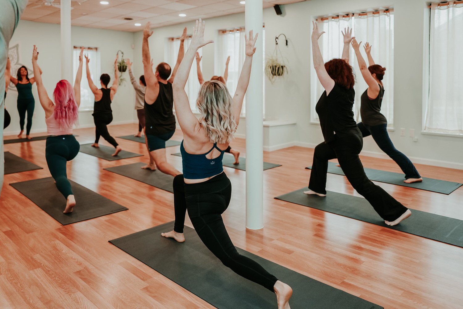 yoga sessions at small studios