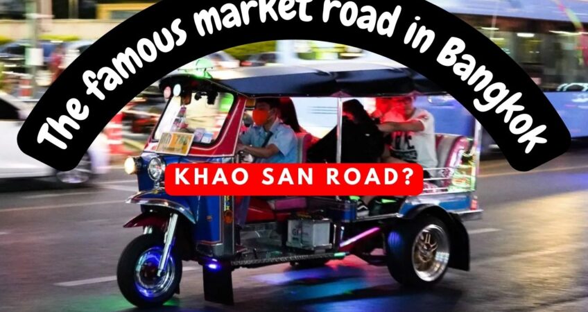 khao san is one of the famous market road in bangkok