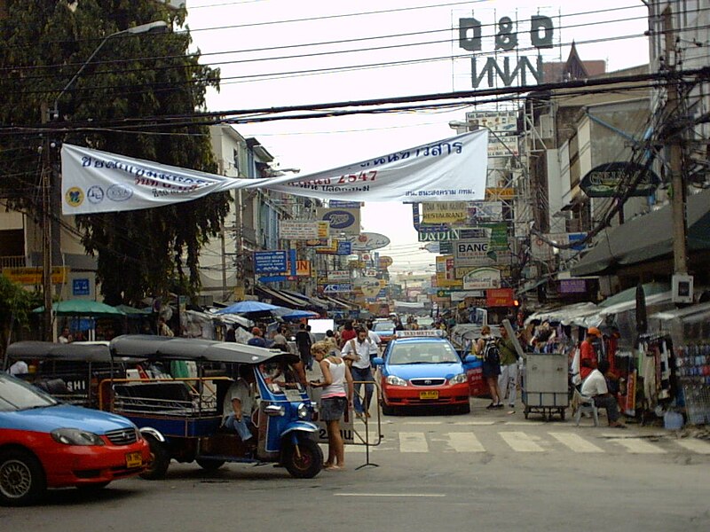 old version of khao san road around 2015 