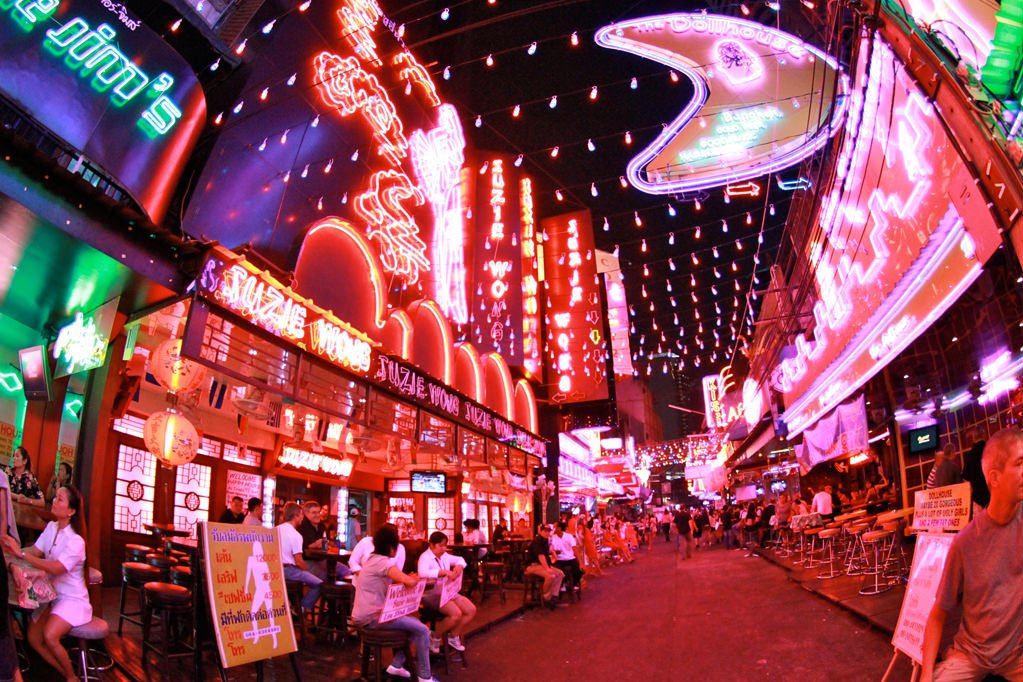 red light district in Bangkok: soi cowboy